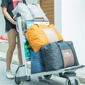 Packable Carry-On Torbo Ženske Zložljiva Potovalna Torba Unisex Potovalne Prtljage Torbice Nepremočljiva Potovalna Torba, Velika Zmogljivost Vrečko