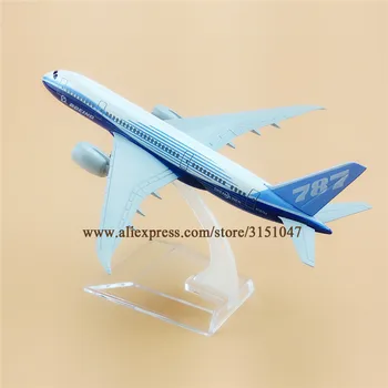 Zlitine Kovin Prototip Zraka Boeing 787 B787 Airlines Letalo Model Letalo Model Stojalo Zrakoplova Otroci Darila 16 cm