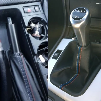 Gumb za Zagon Kritje Gear Avtomobila, Ročno Usnje Transformator Gaiter ročno zavoro Za BMW Serije 3 E36 M3 E46