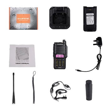 Prvotne baofeng uv9r plus nadgrajeno dual band radijska nepremočljiva walkie talkie komunikacije amaterski vhf, uhf marin ham radio