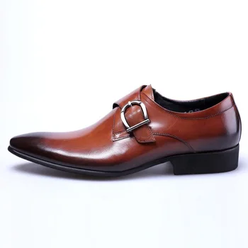 Visoka Kakovost Pravega Usnja Poslovni Moške Obleko Čevlje Retro Lakasto Usnje Točke toe Oxford Čevlji Za Moške velikosti Plus Velikost 39-48