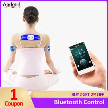 Bluetooth Nadzor Vratu, Ramen Back Massager USB Tens Terapijo, Masažo Telesa Pralni Električni Akupunktura Mišični Stimulator