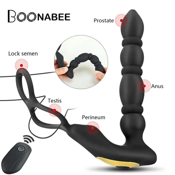Analni Vibrator Butt Plug Klitoris Stimulator Spolnih Igrač Za Žensko z vibriranjem Analne Kroglice G-spot Vibrator Moški Masaža Prostate