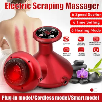 Električni Cupping Masaža Guasha Sesalna Strganje Hujšanje Massager Telo Napravi Podtlak, Meridian Izkopanega Fizioterapija