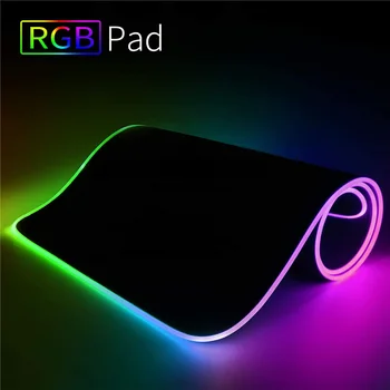 RGB Gaming Miška Ploščica Velikosti Pisane Svetlobna za PC Namizni Računalnik 7 Barv Svetlobe LED Desk Mat Gaming Tipkovnica pad