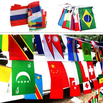 25M različnih Državah Niz Zastavo Mednarodnem Svetu Banner Bunting bar doma stranka dekoracijo 100 kos