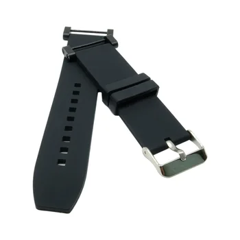 24 mm Silikonske Gume Watchband Za Suunto Core Essential Serije Gledam Pasu Trak Pasu Repalce In Vse Črno Napajalnik + 2Pcs Orodja