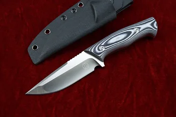 BOLTE DC53 fiksno rezilo rezilo naravnost lovski nož KYDEX Tulec G10 ročaj kampiranje na prostem EOS noži orodja
