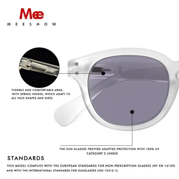 Meeshow Sončna Očala za Daljnovidnost Moški Ženske Sivi Objektiv z Dioptrije Branje Očala za Sonce UV400 Sunreader 1513 +1.0 +1.5 +2.0