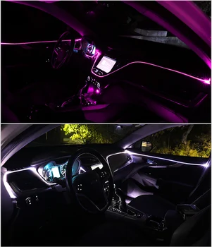 6M 10M RGB Vzdušje Svetilke Avto Notranje osvetlitve Okolja Za Hyundai I30 IX35 Solaris I20 Sonata Za Kia K5 Sportage L811