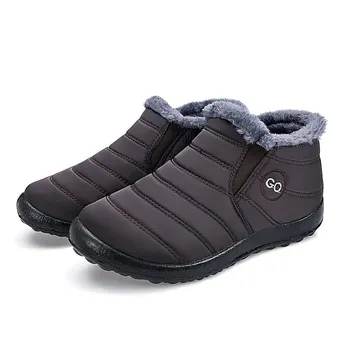 Zimski škornji ženske čevlje 2021 antiskid dnu nepremočljiv sneg škornji trdna športna obutev ženska toplo čevlje dame plus velikost