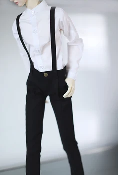 BJD lutka hlače, črno beli kombinezoni za 1/3 BJD SD13 SD17 Stric SSDF2 lutka velikosti hlače lutka dodatki