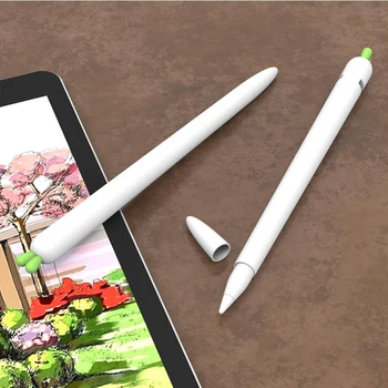Mehko korenček Silikona Za Apple Svinčnik 1 2 Primera Združljiv Za iPad Tablični Dotik, Pisalo Zaščitni Rokav Pokrov