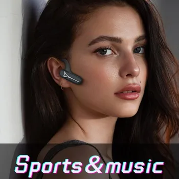 F1 Kostne Prevodnosti Koncept Bluetooth Slušalke 5.0 Neckband Uho-kavelj Slušalke Brezžične Šport Nepremočljiva Stereo Slušalke z USB