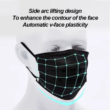Na zalogi! 10-200pcs Masko za Enkratno uporabo Umetnih, sintetičnih vlaken, mascarillas 3 Plasti Filtra za Prah Dihanje Maske Črna Usta Maske, Zaščitne Maske