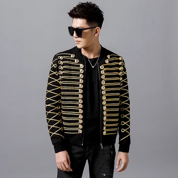 2020 Novo jakno Pomlad Jesen Mens Moda Vrhnja oblačila Windbreaker Mens Tanke Jopiči Osebnosti, Priložnostne moški pevec fazi Plašč
