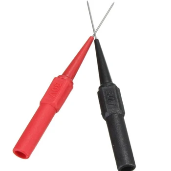 10PCS Rdeča/Črna 4 mm Banana Vtičnica Izolacija Prebijalnih Igel nedestruktivne Pin Testnih Sond Za Tester Etmultimeter