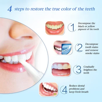 EFERO Beljenje Zob Pero Čiščenje, Serum, Odstranjevanje zobnih Oblog Zobne Madeže Orodij, Bele Zobe Ustno Higieno Zob Zob Pero Dentes
