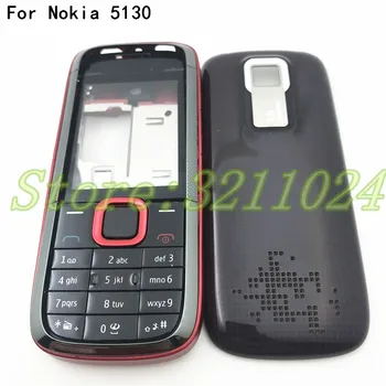 Nov Original Za Nokia 5130 Celotno ohišje +baterija Zadnji pokrovček +angleška Tipkovnica +Logotip