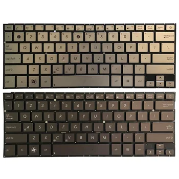 Novi NAS laptop Tipkovnici Za Asus UX31 UX31A UX31LA UX31E Silver/rjava brez Backlit/okvir
