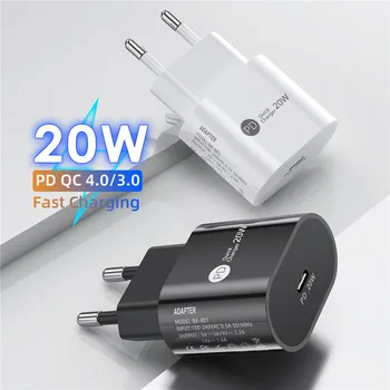 20W USB C Polnilnik 20W Za iPhone 12 Pro Max Tip C PD 20W Hitro Polnjenje Prenosni Telefon Polnilnik Za iPhone 11 12 Pro Max