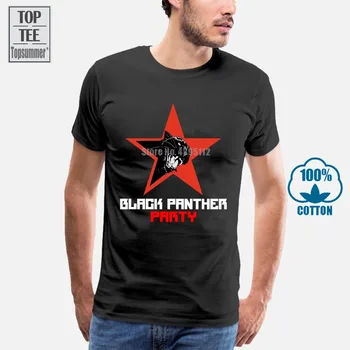 Nove Black Panther Party Logotip Malcolm X Black T-Shirt Velikost S M L Xl 3Xl 2Xl