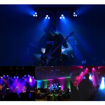 U'King 18W RGB 3LED Par Razsvetljavo Učinek z Daljinskim upravljalnikom DMX512 Poroko Bar Stranka Club Show Light