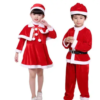 Dojenček Fant/Dekle Božič Santa Claus Oče Božič Obleko Obleko Malčka Dekle Kostum Oblačila Nov Sklop Otrok Otroci Obleko H7C4