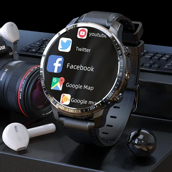 Carkira 4G Pametno Gledati Moške, GPS, WIFI S Kartice SIM 1.6 Palčni Zaslon 1G+16GB HD Kamera Bluetooth Music Control For Android, IOS