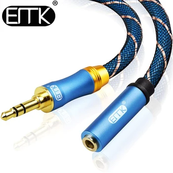 EMK 3.5 mm Jack Avdio Kabel Podaljšek 3.5 Moški, Ženski Audio AUX Kabel za Avto Slušalke za MP3/4 Aux
