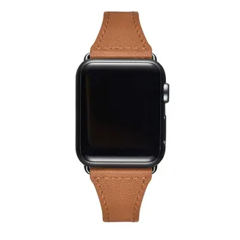 Pravega Usnja zanke pasu Za Apple watch 38 mm 42mm iWatch band 44 mm 40 mm Slim zapestnica trak za Apple watch 5/4/3 40 44 38 mm