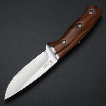 Na prostem visoke kakovosti kratki nož visoko trdoto posebne boj za preživetje naravnost nož divje lovski nož