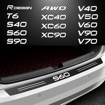 1PCS Prtljažniku Avtomobila Stražar Nalepke Za Volvo RDESIGN T6 AWD S40 S60 S90 XC40 XC60 XC90 V40 V50 V60 V70 V90 Emblem dekoracijo