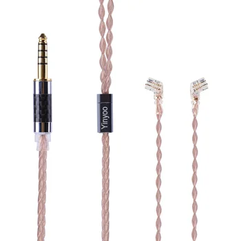 Yinyoo 8 Core 3.5/4.4/2.5 mm Uravnoteženo posrebrene Baker Slušalke Slušalka Kabel z MMCX/2Pin Priključek ZSN ZS10 Pro TRN C12