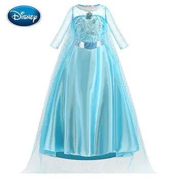 Disney Zamrznjene Obleko Elsa Ana, Dekleta, Otroci kostum Obleko Sneg Princesa Kraljica Oblačenja otrok stranka Obleke Cosplay Til Obleko 3-10Y