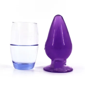 Prevelik analni čep mehki silikonski sesalni analni dildo prostate anal masaža širitev G točko stimulator nekaj seks igrače