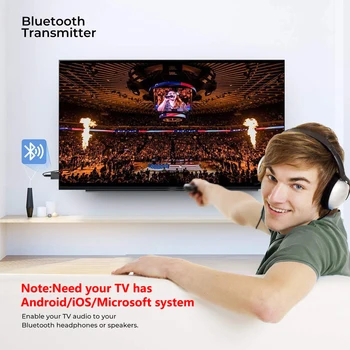 USB Bluetooth 5.0 Oddajnik Sprejemnik 3 v 1 EDR Adapter za Ključ 3.5 mm AUX za TV PC Domača stran za Slušalke Stereo Avto HI-fi Avdio