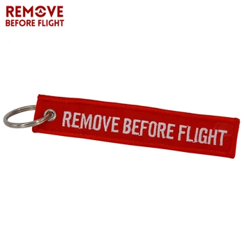 Odstranite Pred Letom Chaveiro Ključnih Verige za Avtomobile Rdeča Tipka Fobs OEM Keychain Nakit Letalstva Oznako Vezenje obeskov 5 KOS/VELIKO