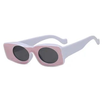 2020 Unisex Candy Barve Pravokotnik Sončna Očala Za Ženske, Moške Luksuzne Blagovne Znamke Hip Hop Sončna Očala Za Moške Trend Modni Brvi Očala Ženske