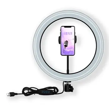 Video Lučka Zatemniti LED Selfie Obroč Svetlobe USB Obroč Lučka Fotografija Svetlobe Z Držalom za Telefon 12W/10 Cm Za Ličila Youtube
