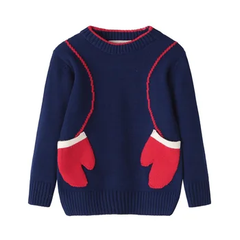 2018 jeseni nove priložnostne otroški pulover fantje in dekleta dolgo sleeved krpo rokavice pulover otroci cotoon topla oblačila vrh