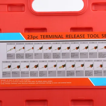23pcs Univerzalni Avtomobilski Terminal Sprostitev Removal Orodje za odstranjevanje barve Kit vzdržljiv ferramenta automotiva cassetta attrezzi utensili