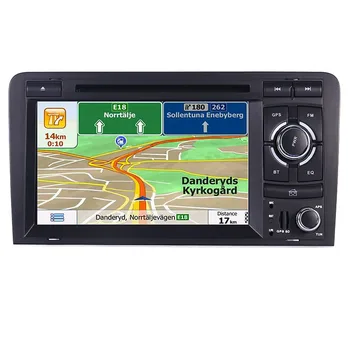 2DIN Avto DVD GPS Za Audi A3 S3 2002-2011 Canbus Radio, GPS, Bluetooth 1080P 3G USB vhod Ipod Zemljevid