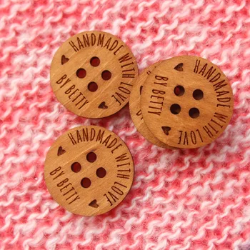 Osebno leseni gumbi za pletenih in kvačkanih elemente, gumbi za ročno izdelani predmeti, ki meri leseni gumbi (MK003)
