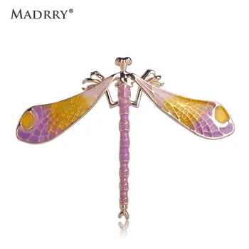 Madrry Dragonfly Obliko Broška Zlitine Emajl Živali Nakit, Broške za Ženske, Otroci Jopica Plašč Vrečko Šal Pribor, Igle Darila
