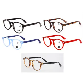 UVLAIK Moda Krog Obravnavi Očala Moški Ženske Retro Rdeča Modra Črna Očala Očala Letnik Ultralahkih Očal Okvir