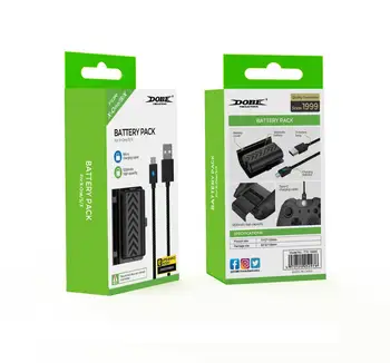 Za Xbox One X Gamepad Charge Kit 1200mah Baterija za Polnjenje s 3 m Kabel za Xbox En S Krmilnik Baterije