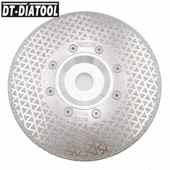 DT-DIATOOL 1pc Electroplated Diamantno Rezalno Ploščo za Mletje Kolo Obeh Straneh Prevlečeni Žage za Rezanje Marmorja Ploščice M14 Nit