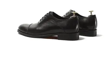Ročno Goodyear Oxfords čevlji za moške Formalnih Poslovnih čevlji Čipke Udobno Pravega Usnja, obleka, čevlji za moške