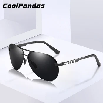 2020 Klasičnih Polarizirana sončna Očala Moških Pilotni Vožnje Zlitine Okvir Anti-Glare Ribolov sončna Očala Moški Buljiti UV400 Gafas De Sol
